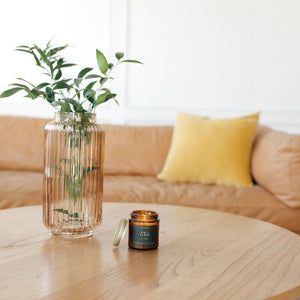 Fir + Clove Mini Amber Jar Soy Candle | Limited Release - Calyan Wax Co.