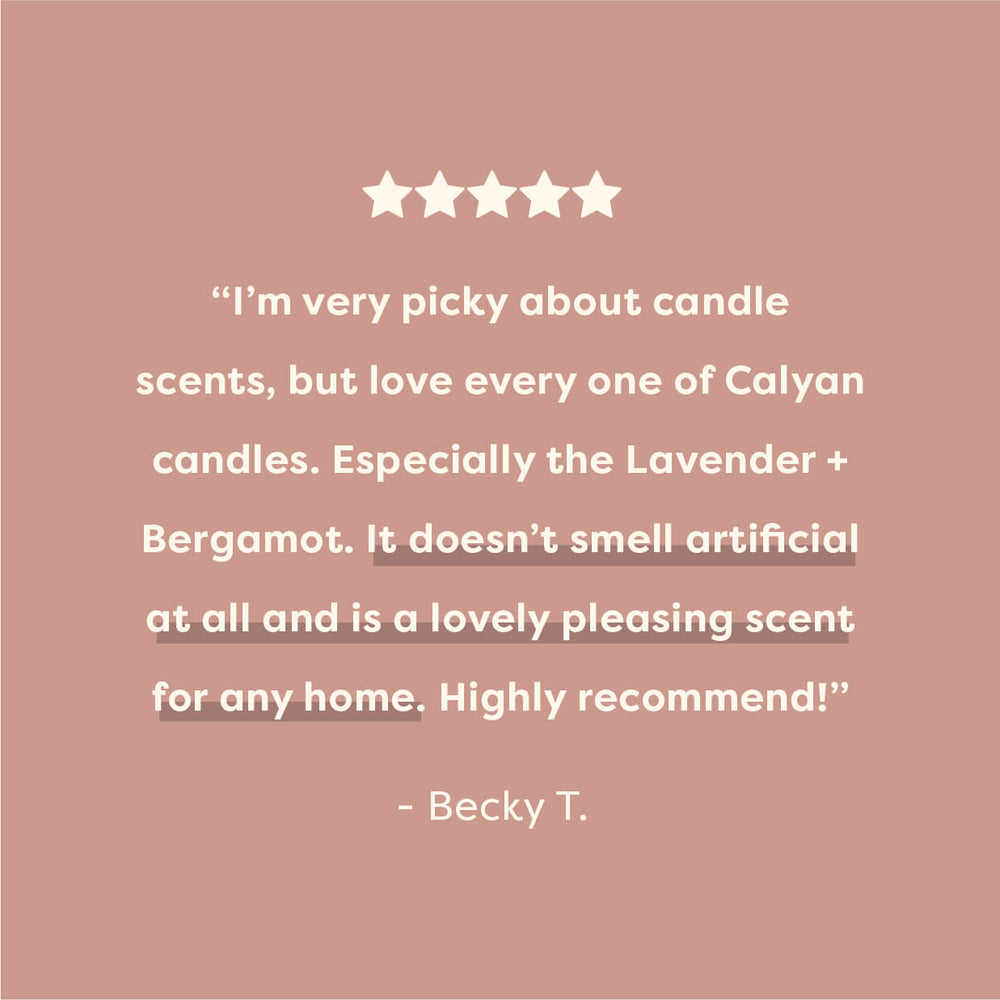 Lavender + Bergamot Dignity Series Soy Candle - Calyan Wax Co.