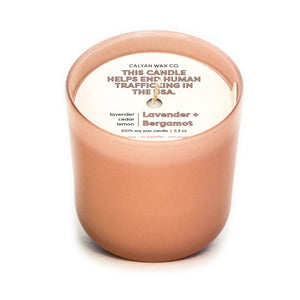 Lavender + Bergamot Dignity Series Soy Candle - Calyan Wax Co.