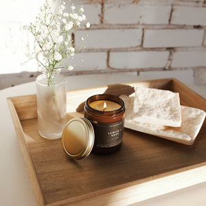 Lemon + Sage Amber Jar - Calyan Wax Co.