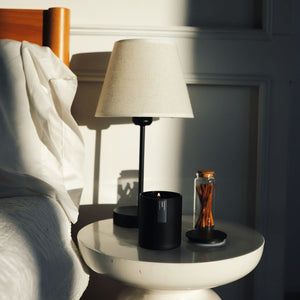 Oakmoss + Amber Matte Black Tumbler - Calyan Wax Co.