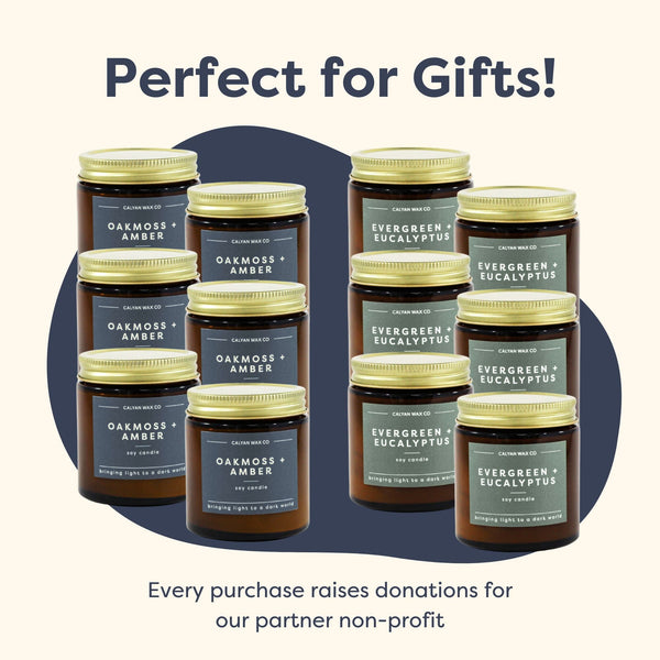 12 Pack of Mini Amber Jar Soy Candles - Scent Combo - Calyan Wax Co.