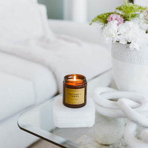 12 Pack of Mini Amber Jar Soy Candles - Year Round Scents - Calyan Wax Co.