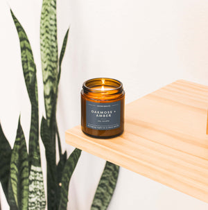 12 Pack of Mini Amber Jars - Oakmoss + Amber - Calyan Wax Co.