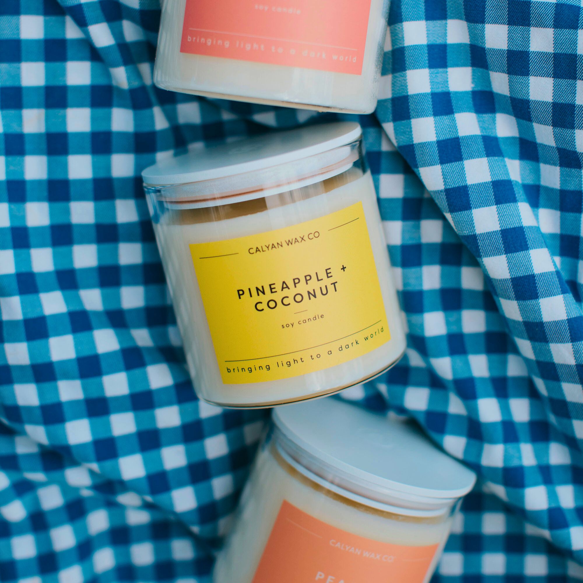 Pineapple + Coconut Glass Tumbler Soy Candle | Seasonal Fragrance