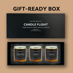 Boxed Gift Set - 3 Amber Jar Soy Candles