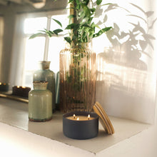 Load image into Gallery viewer, Charcoal + Sandalwood Resilience Series Soy Candle