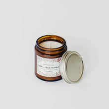 Load image into Gallery viewer, Apples + Maple Bourbon Mini Amber Jar Soy Candle