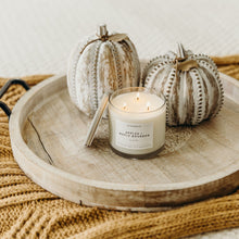 Load image into Gallery viewer, Apples + Maple Bourbon 3 - Wick Clear Glass Tumbler Soy Candle - Calyan Wax Co.