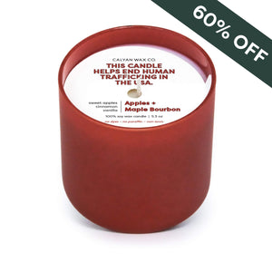 Apples + Maple Bourbon Dignity Series Soy Candle - Calyan Wax Co.