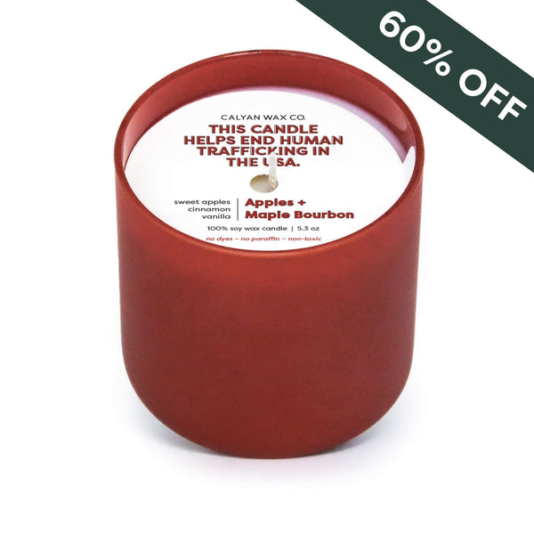 Apples + Maple Bourbon Dignity Series Soy Candle - Calyan Wax Co.