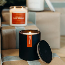 Load image into Gallery viewer, Apples + Maple Bourbon Matte Black Tumbler - Calyan Wax Co.
