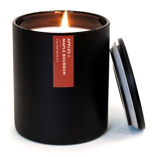🎁 Apples + Maple Bourbon Matte Black Tumbler Soy Candle (100% off) - Calyan Wax Co.