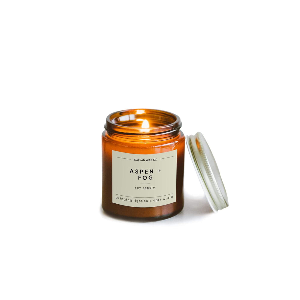🎁 Aspen + Fog Mini Amber Jar Soy Candle (100% off) - Calyan Wax Co.