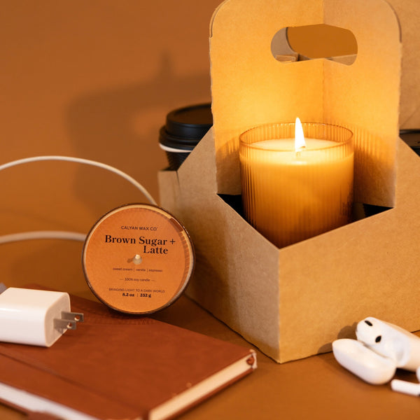 Brown Sugar + Latte Radiance Soy Candle - Calyan Wax Co.