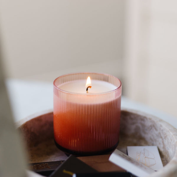 Cashmere + Rum Radiance Soy Candle - Calyan Wax Co.