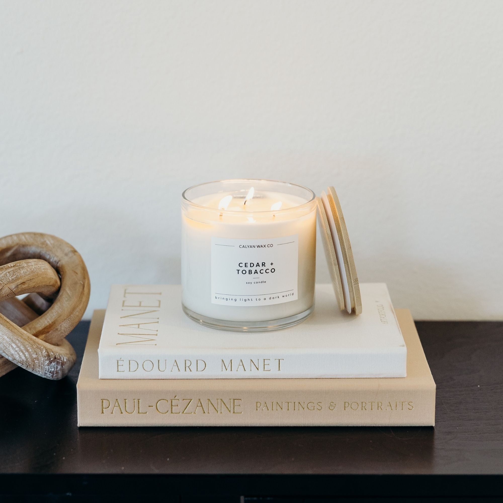 illuminaria candle tobacco and cedarwood Oakwood & Cedar LAB Candles Created by JoyaHand tobacco vanilla lumire candle: sexy