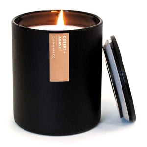 🎁 Desert + Agave Matte Black Tumbler Soy Candle (100% off) - Calyan Wax Co.