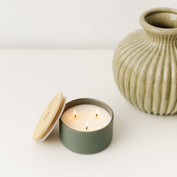 Evergreen + Eucalyptus 3 - Wick Resilience Soy Candle - Calyan Wax Co.