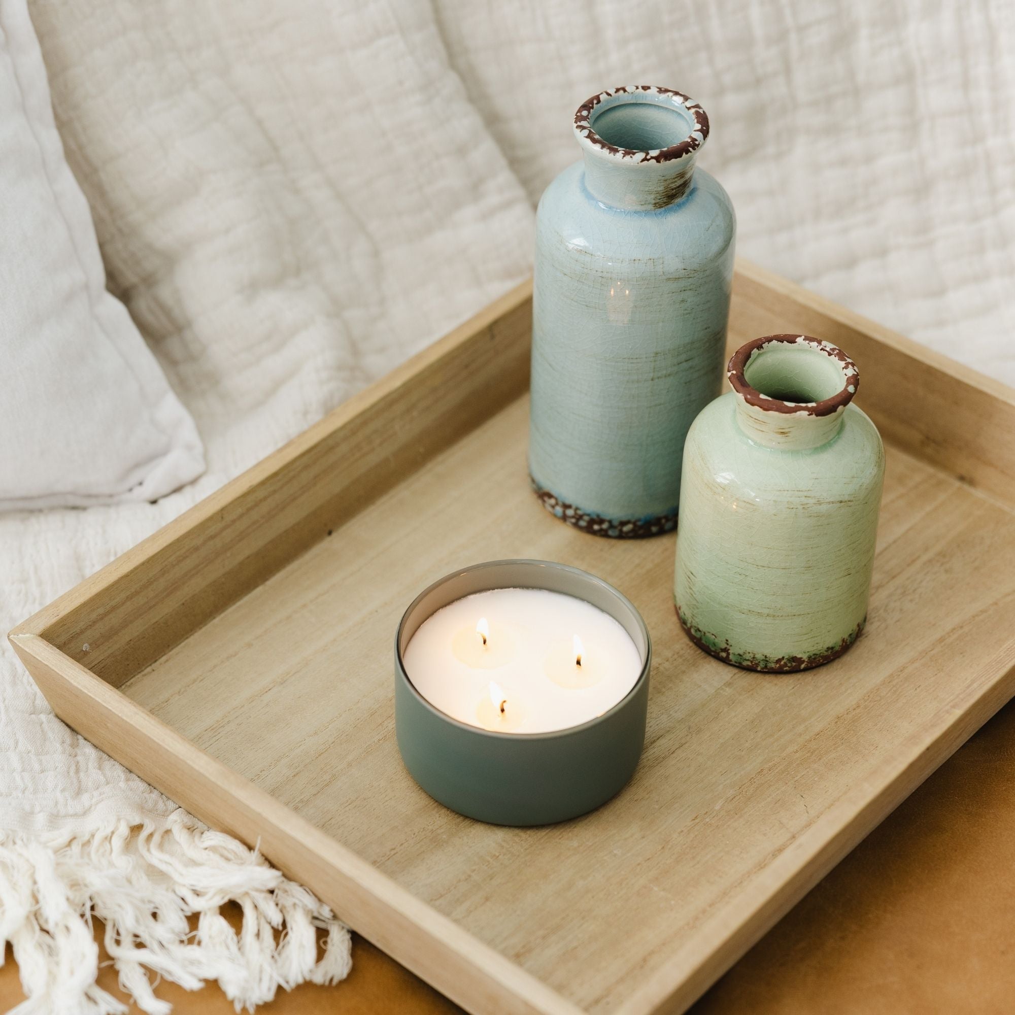 Evergreen + Eucalyptus 3 - Wick Resilience Soy Candle - Calyan Wax Co.