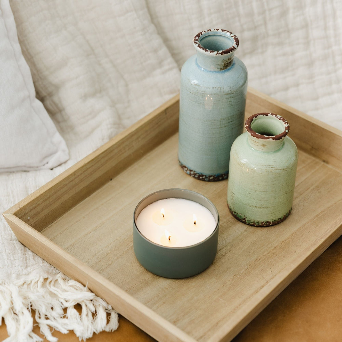 Evergreen + Eucalyptus 3 - Wick Resilience Soy Candle - Calyan Wax Co.