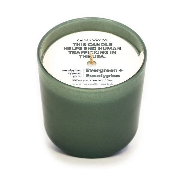 Evergreen + Eucalyptus Dignity Series Soy Candle - Calyan Wax Co.