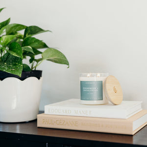 Evergreen + Eucalyptus Glass Tumbler Soy Candle - Calyan Wax Co.