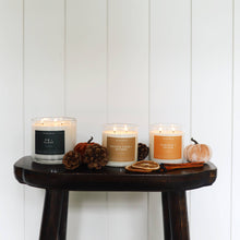 Load image into Gallery viewer, Fir + Clove 3 - Wick Clear Glass Tumbler Soy Candle - Calyan Wax Co.