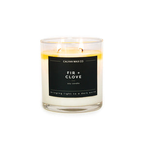 Fir + Clove Glass Tumbler Soy Candle | Limited Release