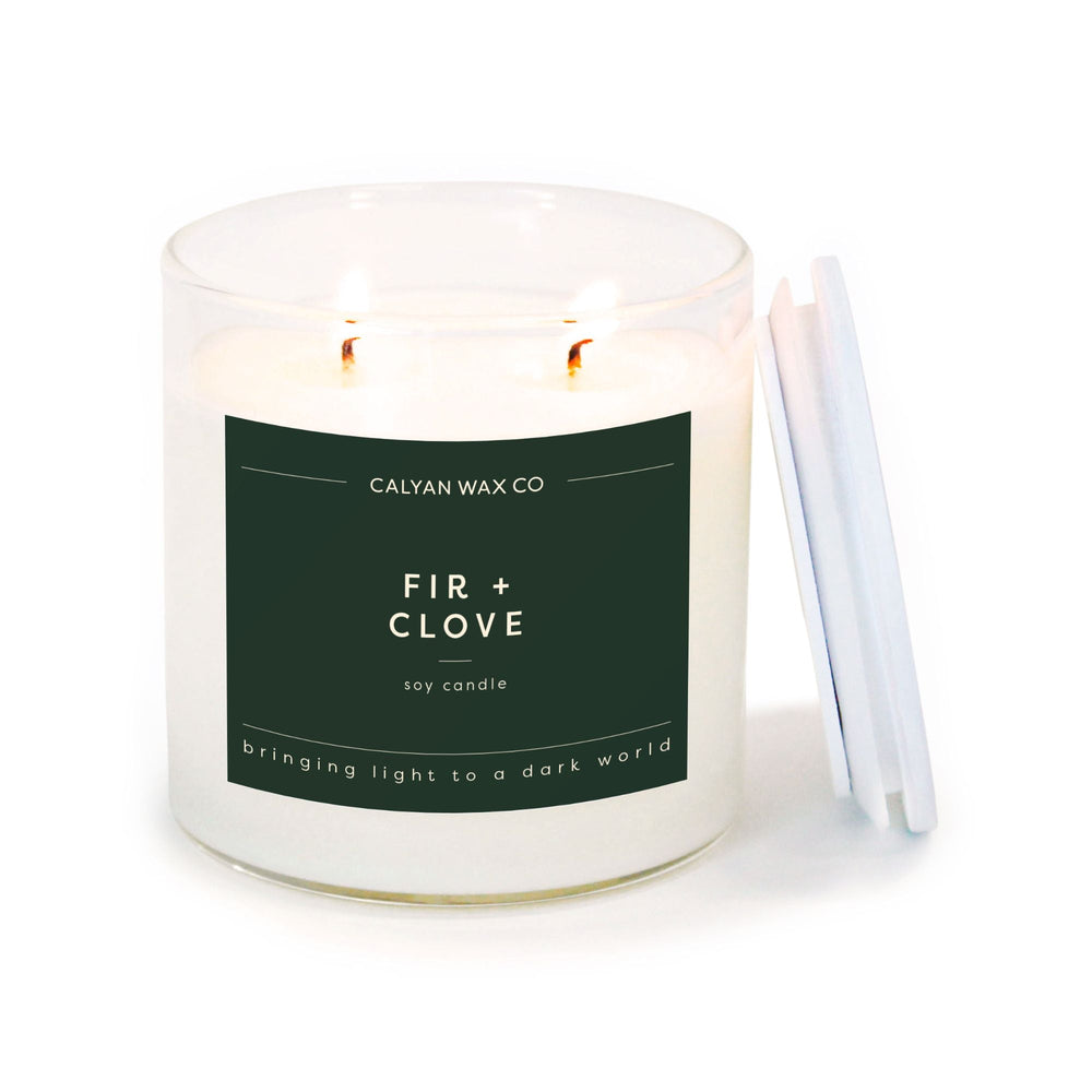 🎁 Fir + Clove Glass Tumbler Soy Candle | Limited Release (100% off) - Calyan Wax Co.