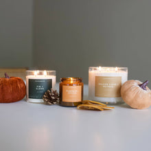 Load image into Gallery viewer, Golden Cider + Nutmeg 3 - Wick Clear Glass Tumbler Soy Candle - Calyan Wax Co.