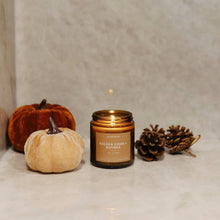 Load image into Gallery viewer, Golden Cider + Nutmeg Mini Amber Jar Soy Candle | Limited Release - Calyan Wax Co.