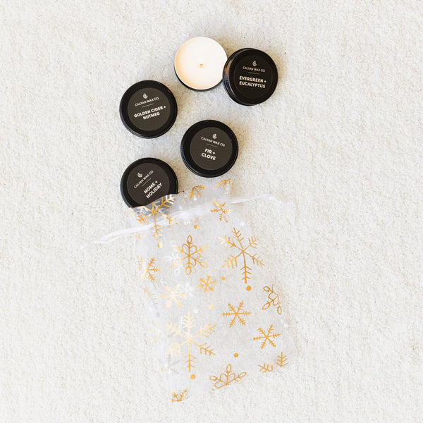 Holiday Tealight Stocking Stuffer - Calyan Wax Co.