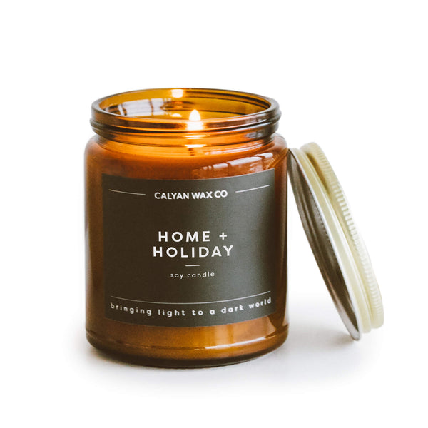 🎁 Home + Holiday Amber Jar Soy Candle (100% off) - Calyan Wax Co.