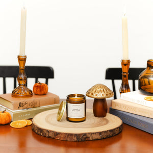 Home + Holiday Amber Jar Soy Candle - Calyan Wax Co.