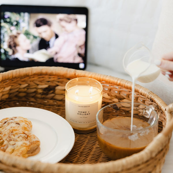 Home + Holiday Glass Tumbler Soy Candle - Calyan Wax Co.