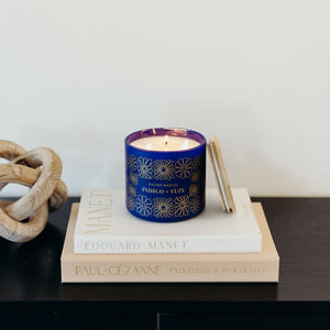 Indigo + Yuzu 3 - Wick Glass Tumbler Soy Candle - Calyan Wax Co.