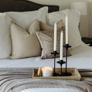 Lavender + Bergamot 3 - Wick Clear Glass Tumbler Soy Candle - Calyan Wax Co.