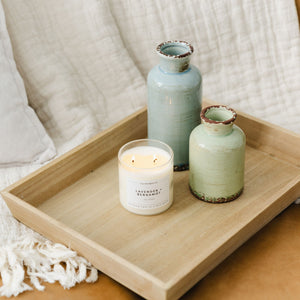 Lavender + Bergamot Glass Tumbler Soy Candle - Calyan Wax Co.