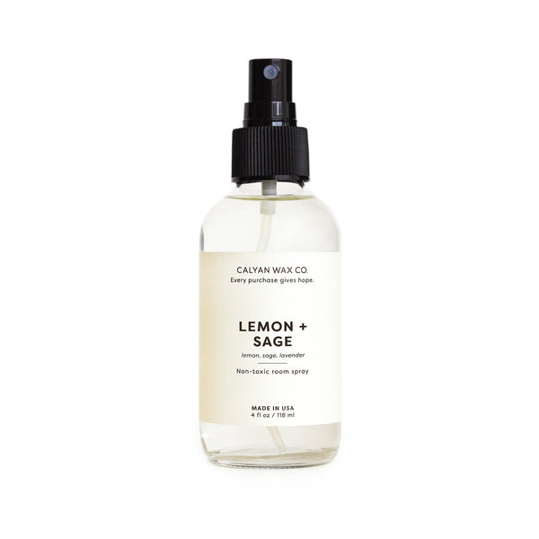 4 Oz. Non-Toxic Room Spray | Lemon + Sage | Made in the USA