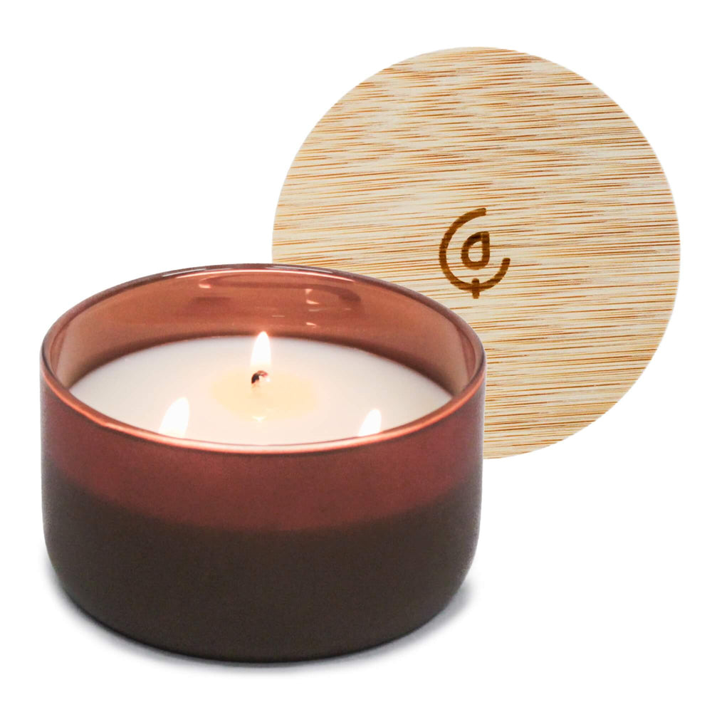 🎁 Mahogany + Cashmere 3 - Wick Resilience Soy Candle (100% off) - Calyan Wax Co.