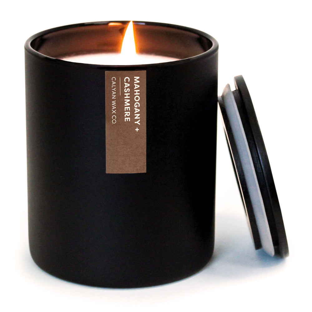 🎁 Mahogany + Cashmere Black Tumbler Soy Candle (100% off) - Calyan Wax Co.