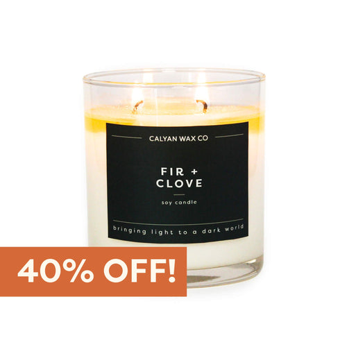 Fir + Clove Glass Tumbler Soy Candle | Limited Release