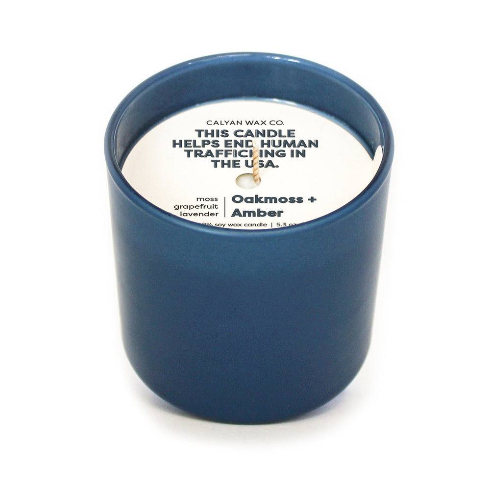 Oakmoss + Amber Dignity Series Soy Candle - Calyan Wax Co.