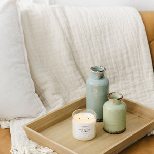 Palo Santo + Cypress Glass Tumbler Soy Candle - Calyan Wax Co.