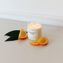 Load image into Gallery viewer, Passionfruit + Ginger Glass Tumbler Soy Candle - Calyan Wax Co.