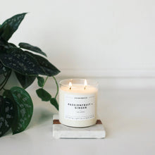 Load image into Gallery viewer, Passionfruit + Ginger Glass Tumbler Soy Candle - Calyan Wax Co.