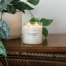 Load image into Gallery viewer, Passionfruit + Ginger Glass Tumbler Soy Candle - Calyan Wax Co.