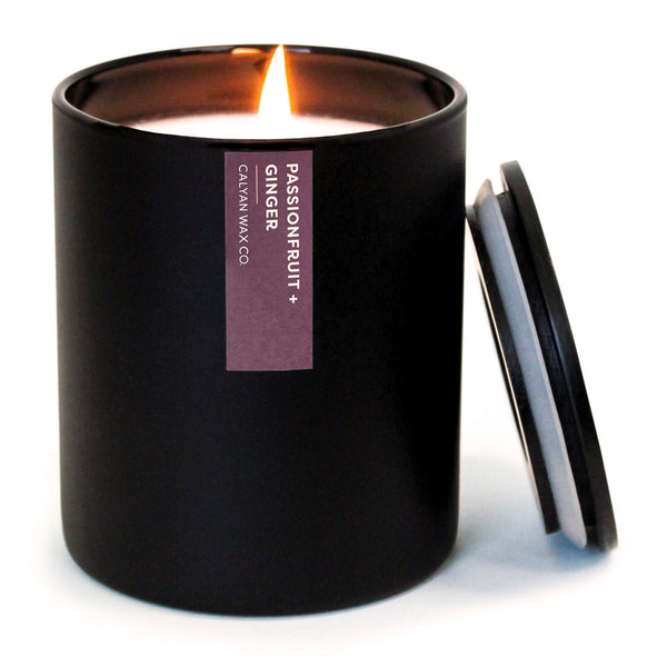 🎁 Passionfruit + Ginger Matte Black Tumbler Soy Candle (100% off) - Calyan Wax Co.