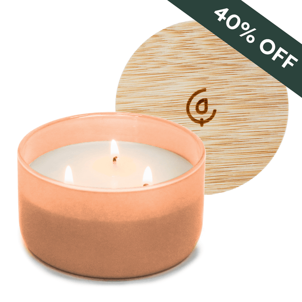 Peach + Nectar 3-Wick Resilience Soy Candle | Seasonal Fragrance - Calyan Wax Co.